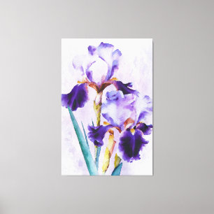 Toile *~* Iris Irises Fleur Artsy Peinture AP84