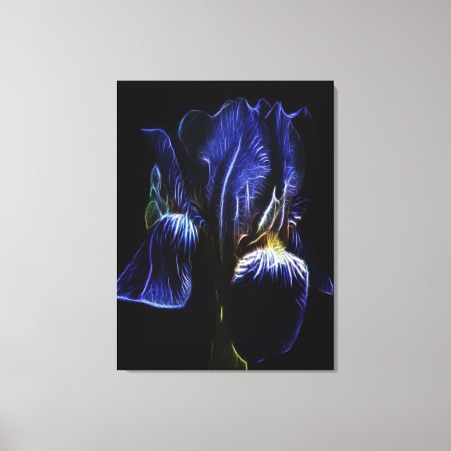 Toile Iris pourpre (Recto)