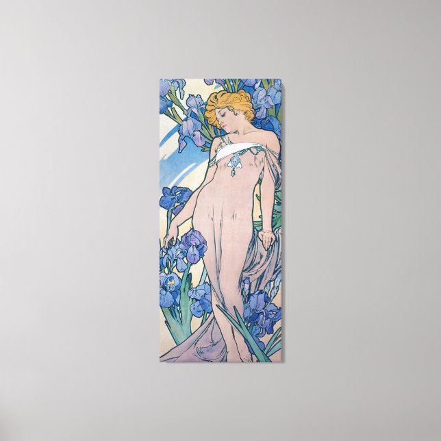 Toile Iris (Quatre Fleurs), Alphonse Mucha (Recto)