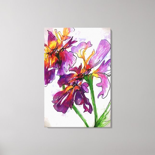 Toile Iris, Vous Étiez Ici (Recto)