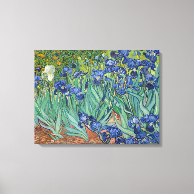 Toile Irises by Van Gogh Wrapped Canvas (Recto)