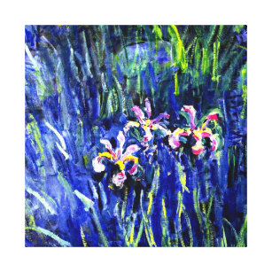 Toile Irises, célèbre peinture florale de Claude Monet,