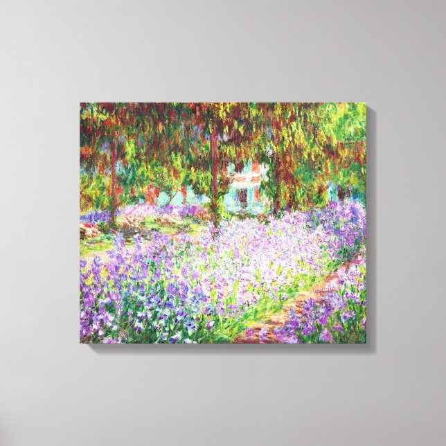 Toile Irises dans le jardin de Monet Claude Monet (Recto)