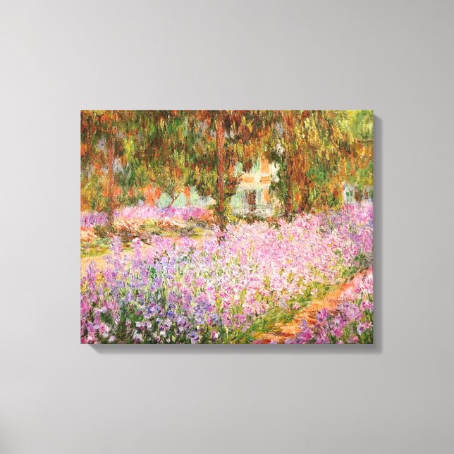 Toile Irises dans le jardin par Monet (Recto)