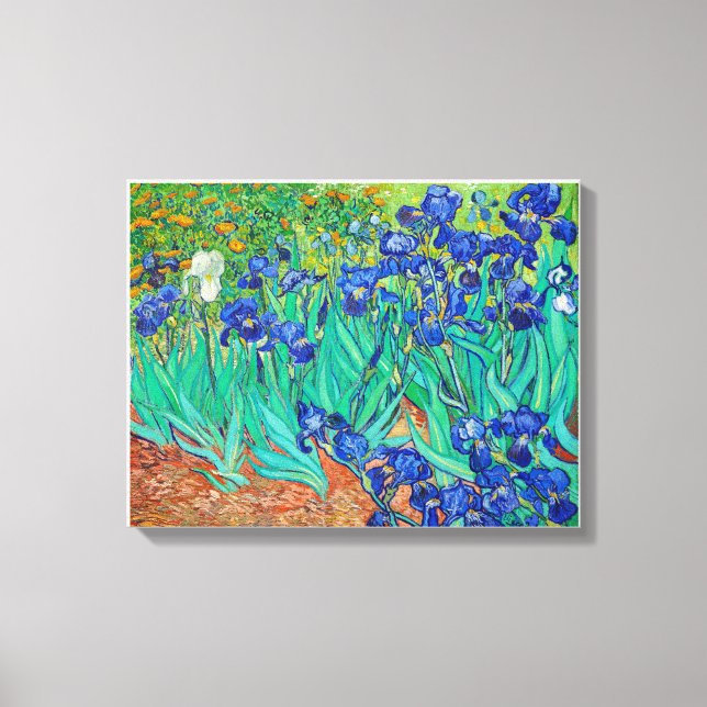Toile Irises de Vincent Van Gogh (1889). (Recto)