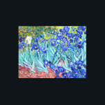 Toile Irises Vincent van Gogh<br><div class="desc">Irises (1889) Vincent van Gogh. Un beau paysage estival. Les iris bleus fleurissent dans un lit fleuri dans un jardin verdoyant. Reproduction d'oeuvres d'art célèbres dans le domaine public.</div>