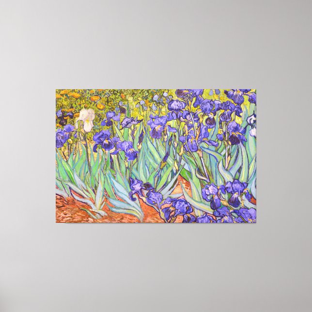 Toile Irises Vincent Van Gogh Art (Recto)