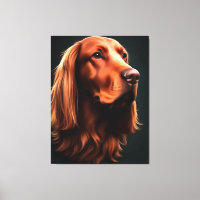 Irish Setter Fine Art Portrait pour animaux