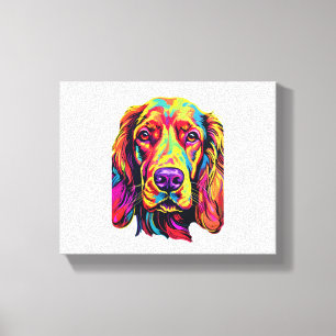 Toile Irish Setter Neon Design