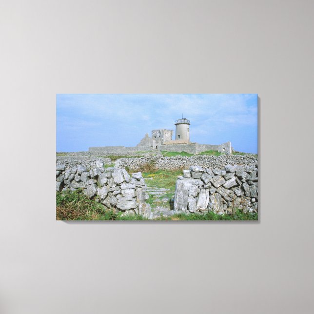 Toile Irlande, Inishmore, île d'Aran, fort de Dun Aengus (Recto)