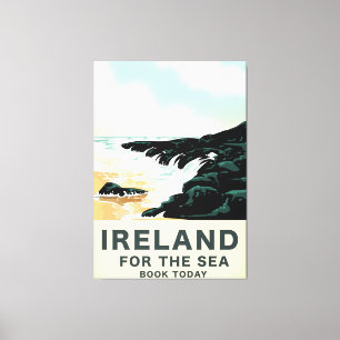 Toile Irlande "Pour la mer" Affiche de voyage nautique