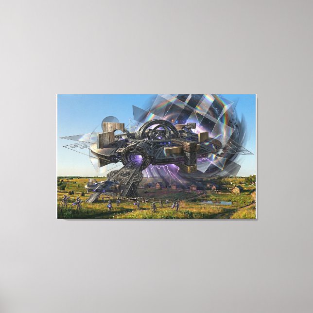 Toile "It’s a Beautiful Place Here" (Recto)