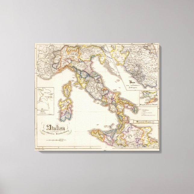 Toile Italie à sa division ecclésiastique (Recto)