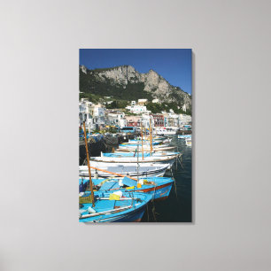 Toile ITALIE, Campanie, (baie de Naples), CAPRI : Marina