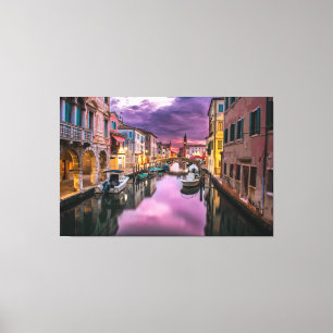 Toile Italie Canal de Venise