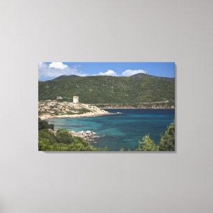 Toile Italie, Sardaigne, Teulada. Tour espagnole.