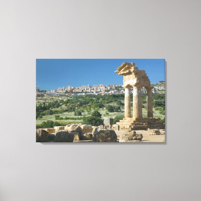 Toile Italie, Sicile, Agrigente, La Valle dei Templi, (Recto)