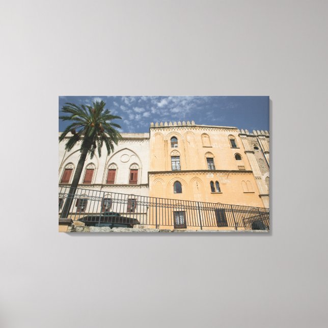 Toile Italie, Sicile, Palerme, Palazzo dei Normanni (Recto)