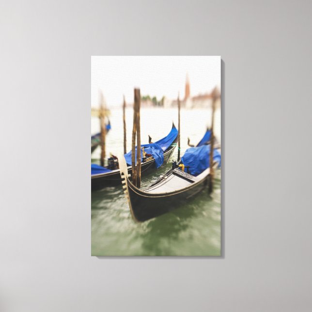 Toile Italie, Venise, Mise au point sélective de gondole (Recto)