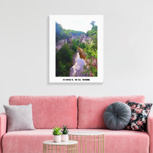 TOILE ITHACA NEW YORK GORGE