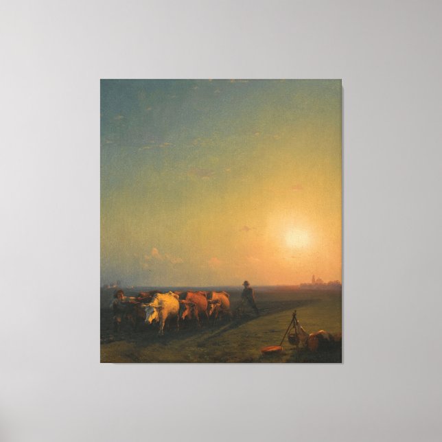 Toile Ivan Konstantinovich Aivazovsky - Labour dans les  (Recto)