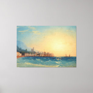 Toile Ivan Konstantinovich Aivazovsky - Port avec bateau