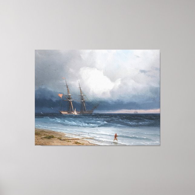 Toile Ivan Konstantinovich Aivazovsky - Ship by Sea (Recto)