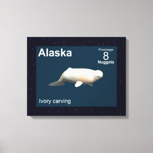 Toile Ivory Beluga - Alaska Postage