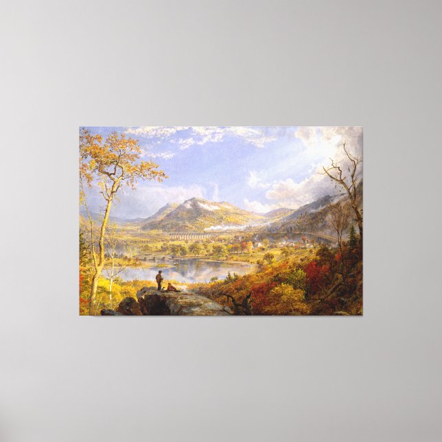 Toile J. F. CROPSEY Starrucca Viaduc, Pennsylvanie 1865 (Recto)