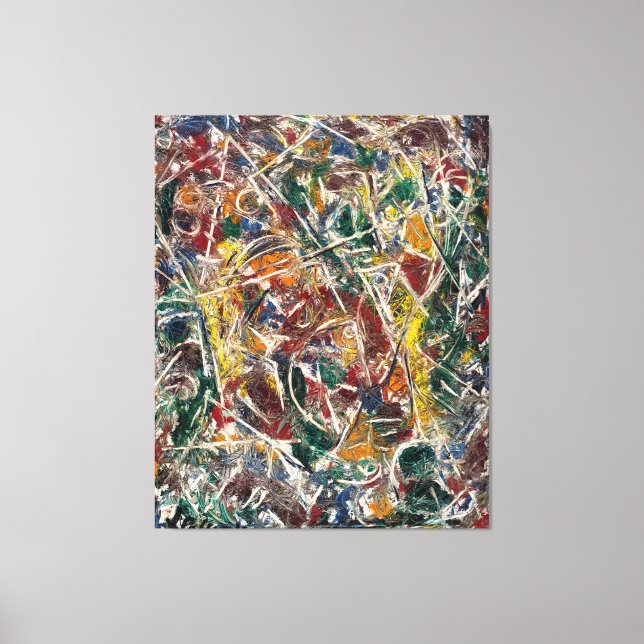 Toile J. P. - CROAKING MOVEMENT - 1946 - Abstrait - (Recto)