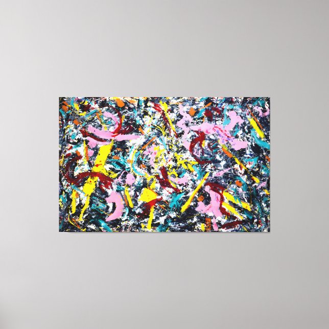 Toile J. P. - FIGURE NON FORMÉE - 1953 - Peinture d'acti (Recto)