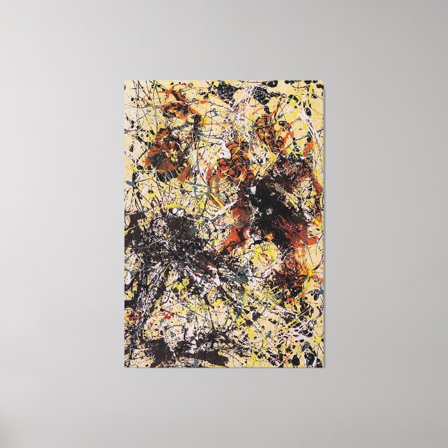 Toile J. P. - Numéro 12 - 1949 - Peinture d'action - (Recto)