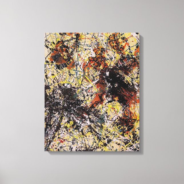 Toile J. P. - Numéro 12 - 1949 - Peinture d'action - (Recto)