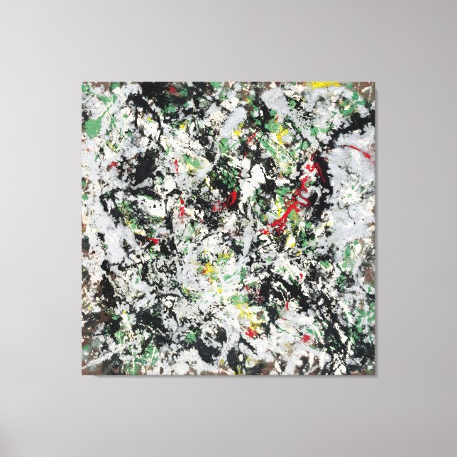 Toile J. P. - Numéro 12 - 1950 - Peinture d'action - (Recto)