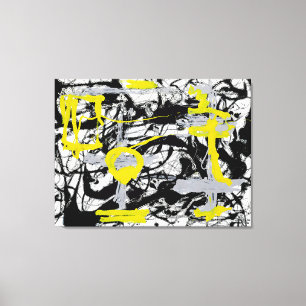 Toile J. P. - Numéro 12A Jaune, Gris, Noir - 1948 -