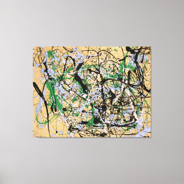 Toile J. P. - Numéro 17 - 1949 - Peinture d'action - (Recto)