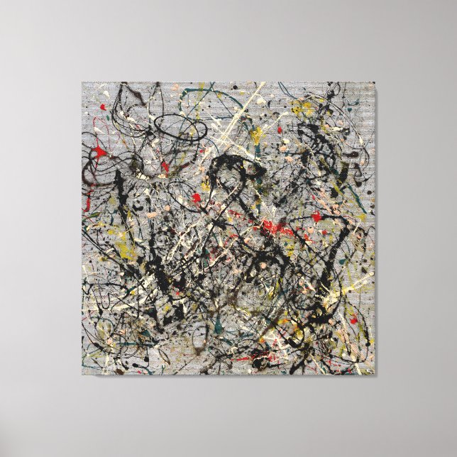 Toile J. P. - Numéro 18 - 1950 - Peinture d'action - (Recto)