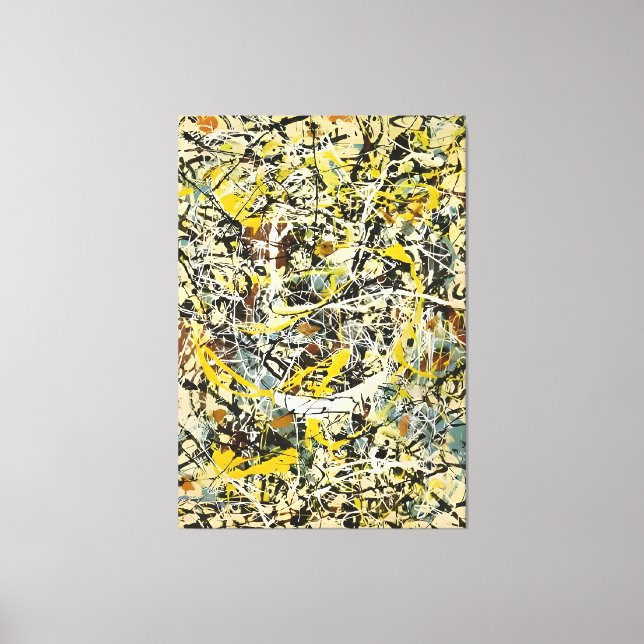 Toile J. P. - Numéro 19 - 1949 - Peinture d'action - (Recto)