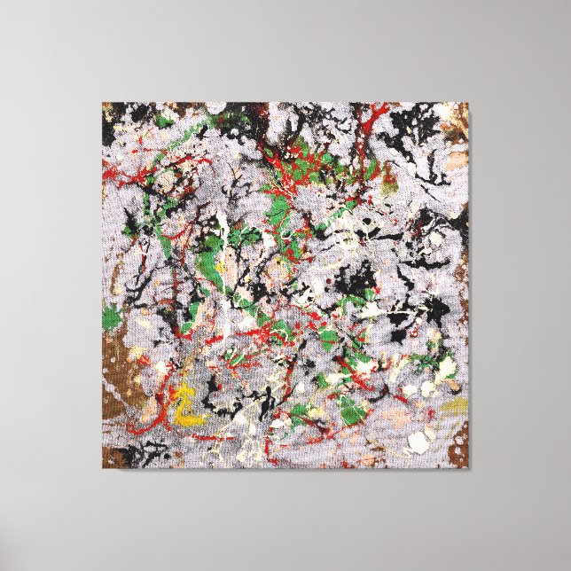 Toile J. P. - Numéro 21 - 1950 - Peinture d'action - (Recto)