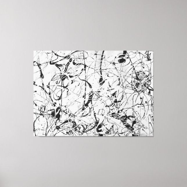 Toile J. P. - Numéro 23 - 1948 - Peinture d'action - (Recto)