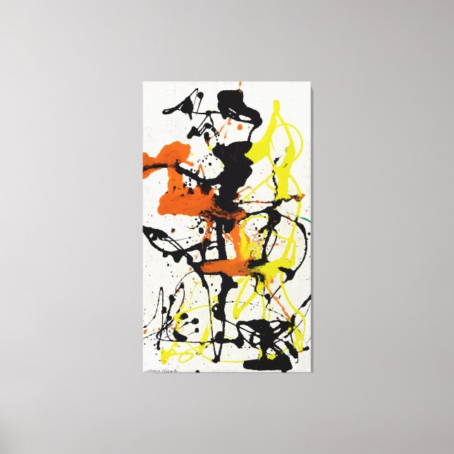 Toile J. P. - Numéro 26 - 1949 - Peinture d'action - (Recto)