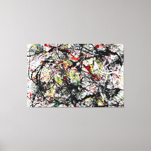 Toile J. P. - Numéro 34 - 1949 - Peinture d'action -