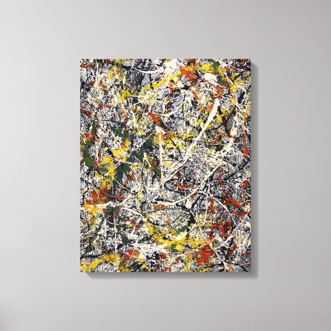 Toile J. P. - Numéro 3 TIGER - 1949 - Peinture d'action (Recto)