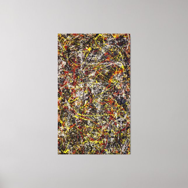 Toile J. P. - Numéro 5 - 1948 - Peinture d'action - (Recto)