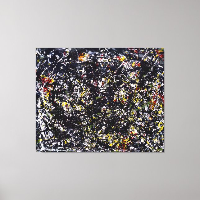 Toile J. P. - Numéro 6 - 1949 - Peinture d'action - (Recto)
