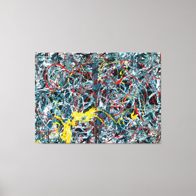 Toile J. P. - Numéro 6 - Bleu, rouge et jaune - 1948— (Recto)