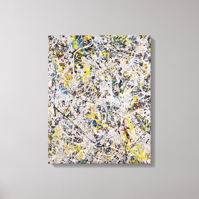 Toile J. P. - Numéro 9 - 1949 - Peinture d'action - (Recto)