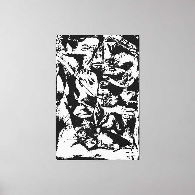 Toile J. P. - NUMÉRO 9 - 1951 - Black Pourings - (Recto)