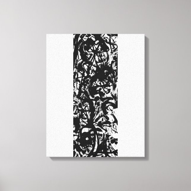 Toile J. P. - PEINTURE NOIRE ET BLANCHE - c. 1952- (Recto)