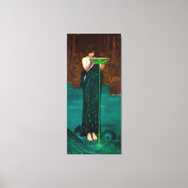 TOILE J. W. WATERHOUSE - CIRCE INVIDIOSA - 1892 - (Recto)